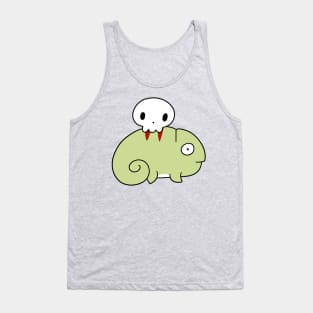 Skull and Chameleon Tank Top